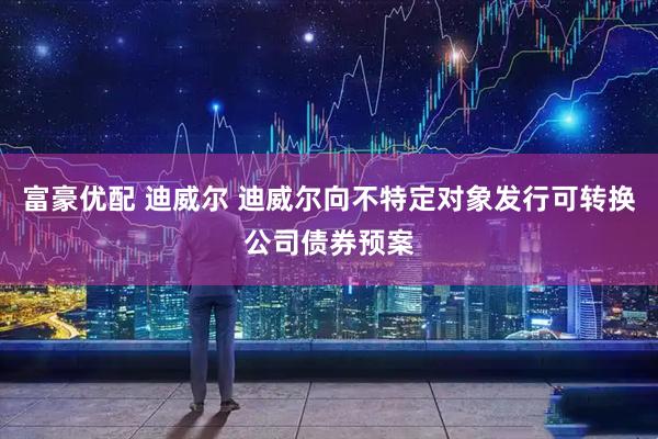 富豪优配 迪威尔 迪威尔向不特定对象发行可转换公司债券预案